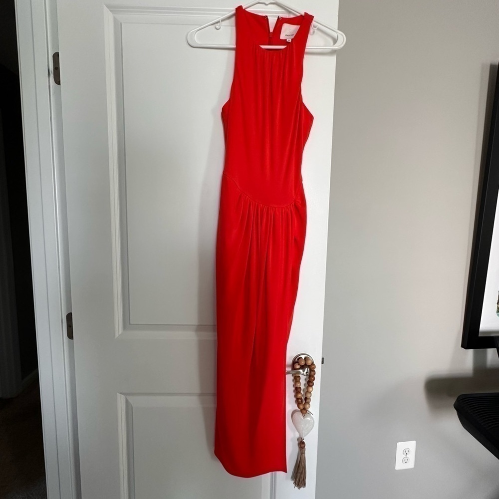 EUC Women’s Cinq A Sept Lezlie Jersey Sleeveless Racerback Midi Dress!